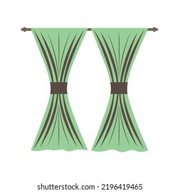 Curtain illustrator Icon Vector Free 
