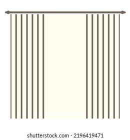 Curtain illustrator Icon Vector Free 
