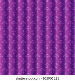 Curtain imitation with floral pattern