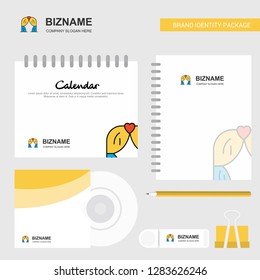 Curtain Logo, Calendar Template, CD Cover, Diary and USB Brand Stationary Package Design Vector Template