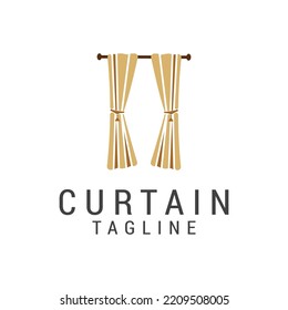 
Curtain logo icon design template. luxury, vector.