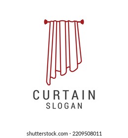 
Curtain logo icon design template. luxury, vector.