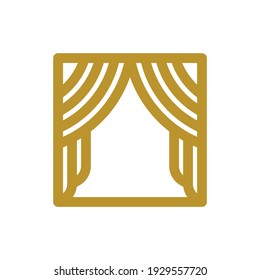 Curtain logo, icon and template