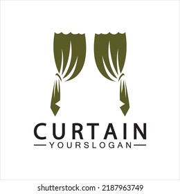  Plantilla de diseño de ilustraciones vectoriales del logotipo de la cortina