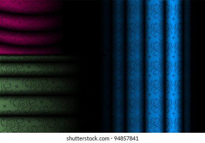 Curtain Material eps10