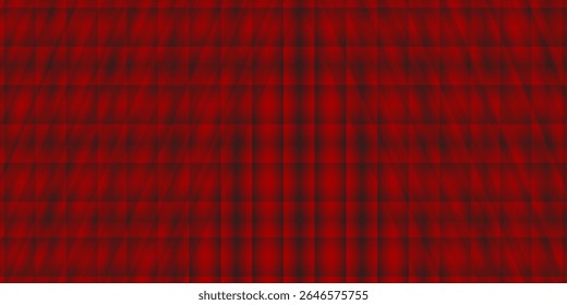 Cortina no palco. Fundo vermelho com holofote no teatro ou cinema. Cortina de veludo vermelho fechado para circo, teatro, cena e clube. ilustração moderna