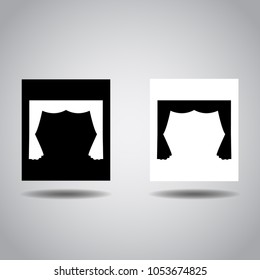 curtain sign icon