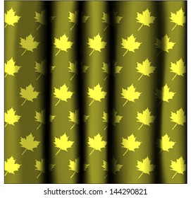 A curtain (sometimes known as a drape, mainly in the United States) is a piece of cloth intended to block or obscure light, or drafts, or water in the case of a shower curtain.