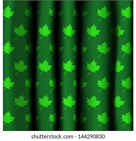A curtain (sometimes known as a drape, mainly in the United States) is a piece of cloth intended to block or obscure light, or drafts, or water in the case of a shower curtain.