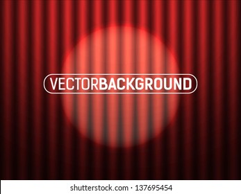 curtain with spotlight