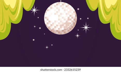 Curtain stage theater ceremony performance concept. Vector graphic design illustration
