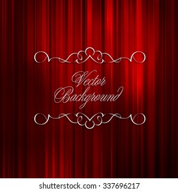 Curtain Vector Background. Abstract Luxury Design Stripes 