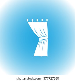 Curtain vector icon