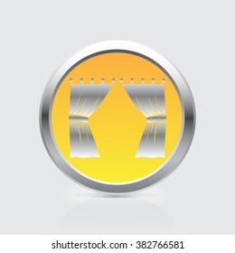 Curtain vector icon
