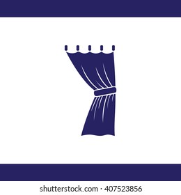 Curtain vector icon