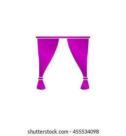 Curtain vector icon. Concept illustration for design.