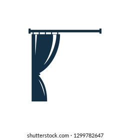 Curtain Vector icon Flat design