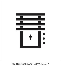 curtain vector icon line new
