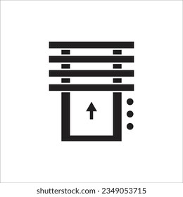 curtain vector icon line new