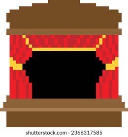 Curtain vector image or clip art