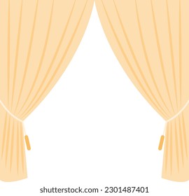 Curtain vector image or clipart