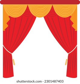 Curtain vector image or clipart