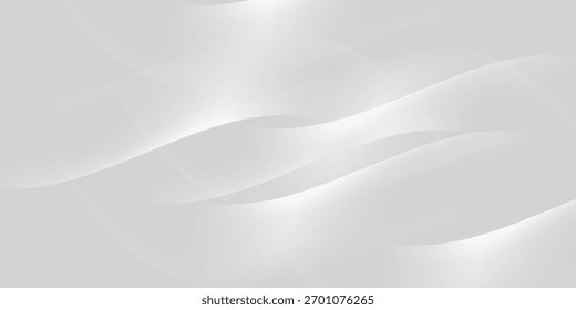 Cortina onda branca sombra suave e desfocado. formas frábicas curvas projetos. plano de fundo abstrato em isolado. Vetor Moderno