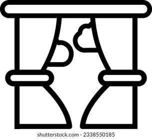 curtain window balcony door building 2233