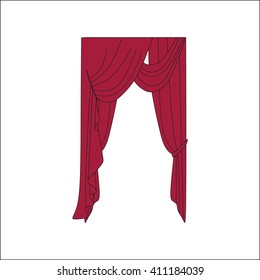 curtains. 