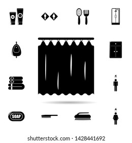 curtains in the bathroom icon. Universal set of Bathroom for website design and development, app development