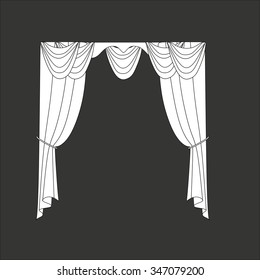 curtains . classic curtains . lambrequin .