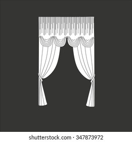 curtains . classic curtains . lambrequin