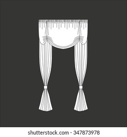 curtains . classic curtains . lambrequin