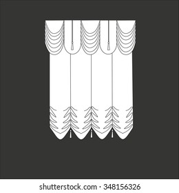 curtains . classic curtains . lambrequin