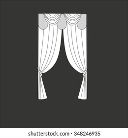 curtains . classic curtains . lambrequin