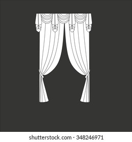 curtains . classic curtains . lambrequin