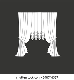 curtains . classic curtains . lambrequin