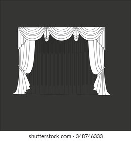 curtains . classic curtains . lambrequin