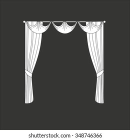 curtains . classic curtains . lambrequin