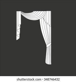 curtains . classic curtains . lambrequin