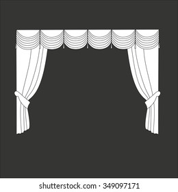 curtains . classic curtains . lambrequin
