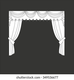 curtains . classic curtains . lambrequin
