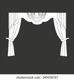 curtains . classic curtains . lambrequin