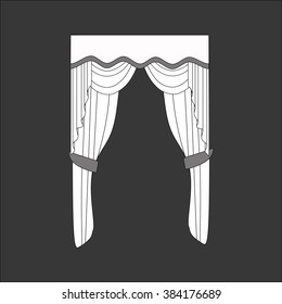 curtains . classic curtains . lambrequin