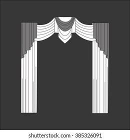 curtains . classic curtains . lambrequin