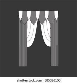 curtains . classic curtains . lambrequin