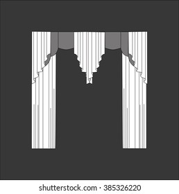 curtains . classic curtains . lambrequin