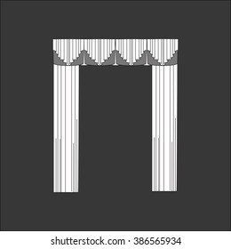 curtains . classic curtains . lambrequin