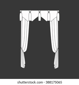 curtains . classic curtains . lambrequin