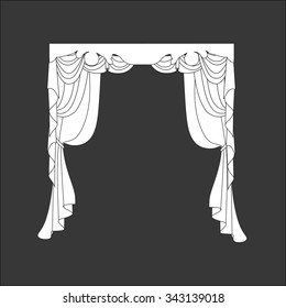 
curtains . classic curtains . lambrequin . window decoration .